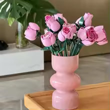 🌸Block Flower Bouquet – זר ורדים ורודים